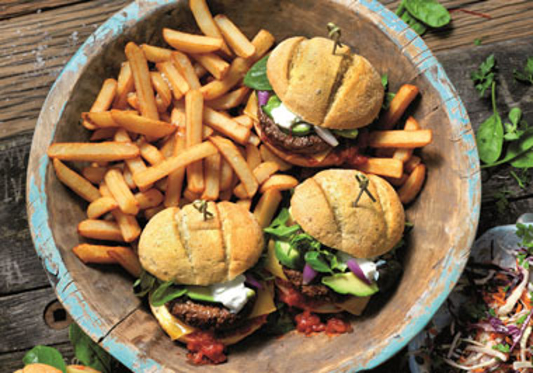 Ultieme burger met friet
