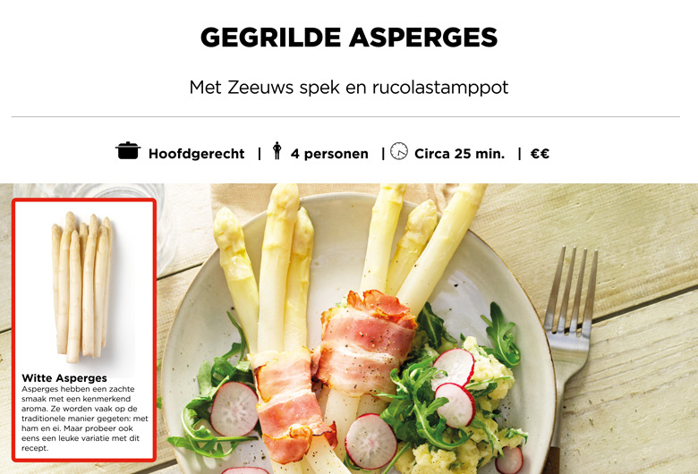 Gegrilde asperges