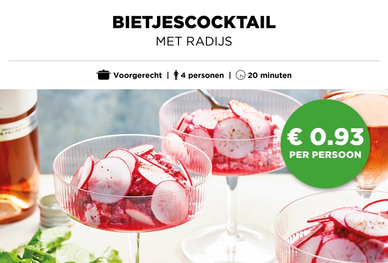 Bietjescocktail met radijs