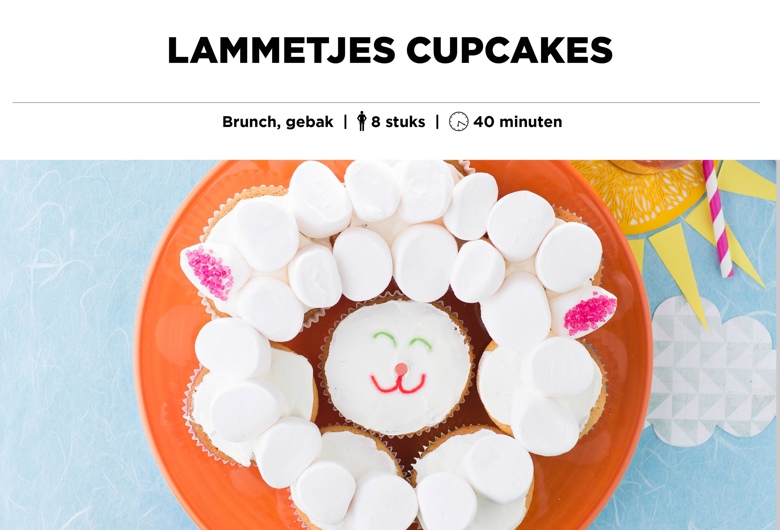 Lammetjes cupcakes
