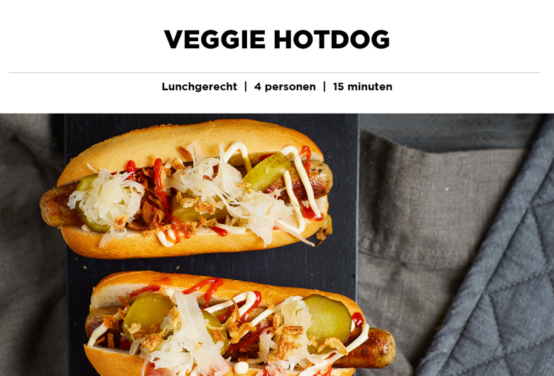 Veggie hotdog groot