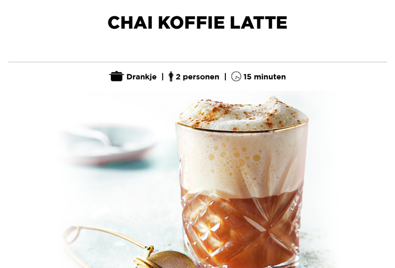 Chai koffie latte