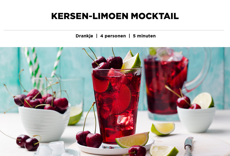 Kersen-Limoen Mocktail