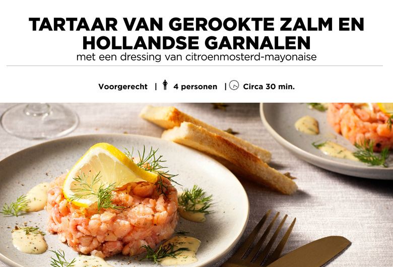Tartaar van gerookte zalm
