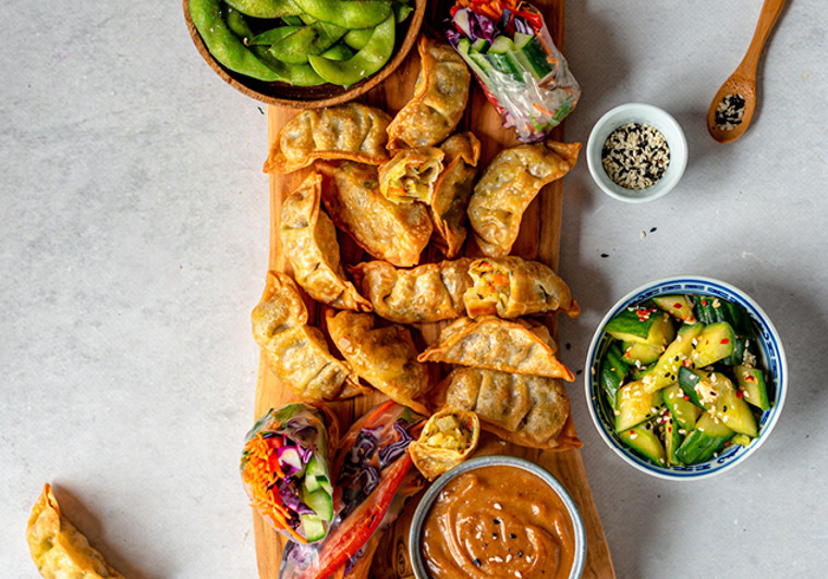Streetfood borrelplank