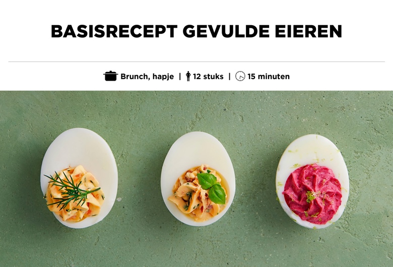 Basisrecept gevulde eieren