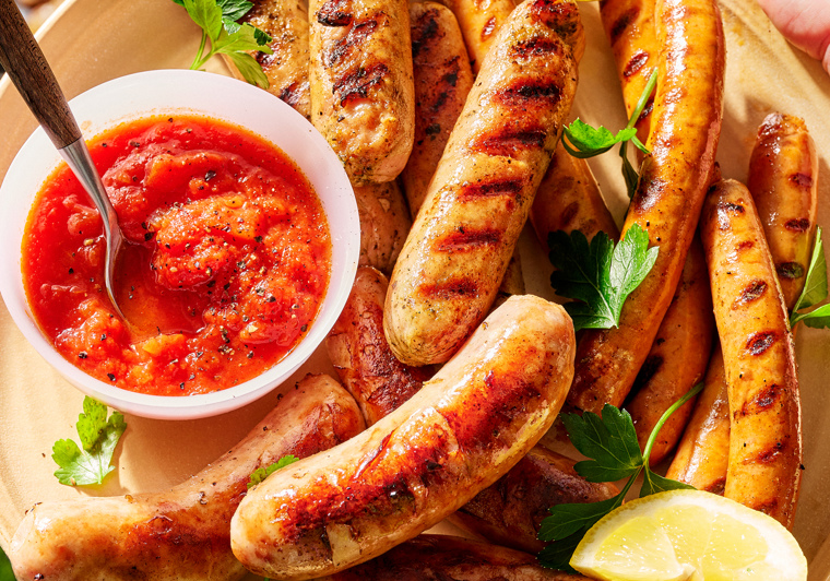 Zuid-Afrikaanse ‘braai’ met gegrilde worst