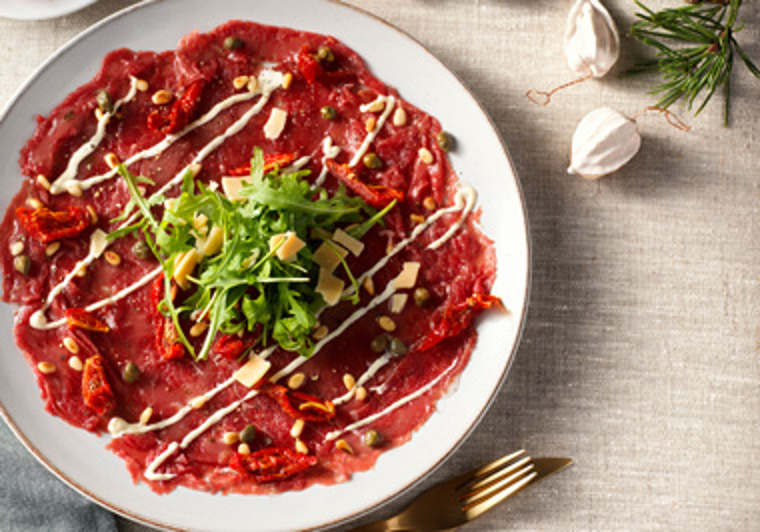 Verse rundercarpaccio