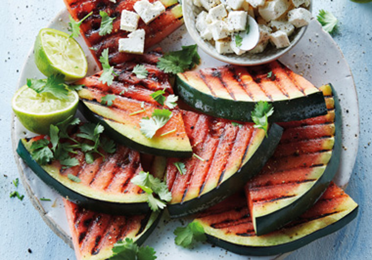 Gegrilde watermeloen