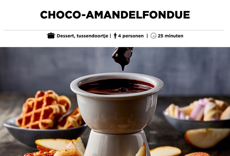 Choco-amandelfondue