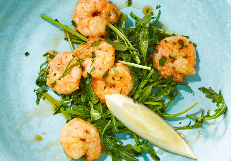 Geroosterde garnalen