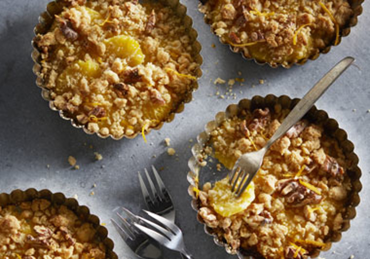 Sinaasappel-noten Crumble