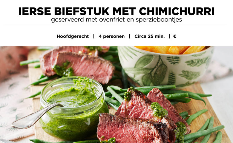 Ierse biefstuk met chimichurry