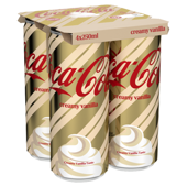 Coca Cola Holiday Creamy Vanilla Blik 4x250ml