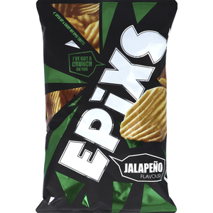 Epixs Ribbelchips Jalapeno - 185 gram