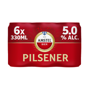 Amstel Pils 6x330ml Blik - 1980 ml