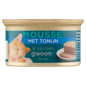 G'woon Kat Mousse Tonijn - 85 gram