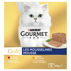 Gourmet Gold Mousse Rund Tonijn - 8 stuks