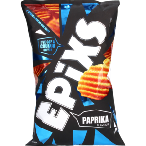 Epixs Ribbelchips Paprika - 185 gram