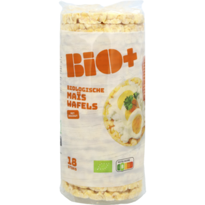 Bio+ Maiswafel Zeezout - 130 gram