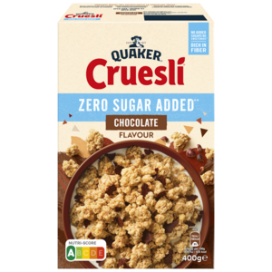 Quaker Cruesli zero sugar added chocolate