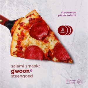 G'woon Pizza Salami - 3 stuks