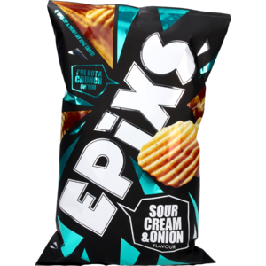 Epixs Ribbelchips Sour Cream - 185 gram