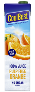 Coolbest 100% Juice Pulp Free Orange - 1000 ml