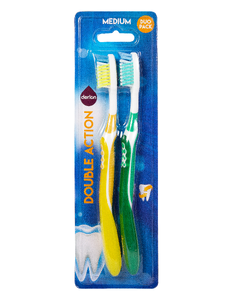 Derlon Tandenborstels Medium - 2 stuks