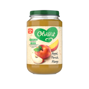 12m53 Olvarit Appel Perzik Mango - 200 gram