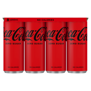 Coca Cola Zero 8x250ml Blik - 2000 ml