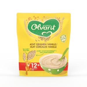 Olvarit 12m+ Pap 8 Granen Vanille - 200 gram