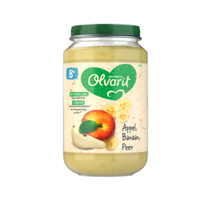 8m57 Olvarit Appel Banaan Peer - 200 gram