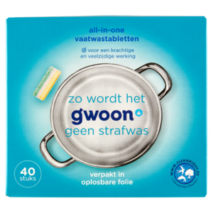 G'woon Vaatwastabletten All In 1 - 40 stuks
