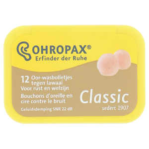 Ohropax Geluiddempers Wasbol - 12 stuks