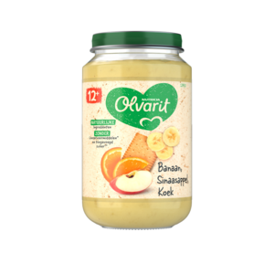 12m50 Olvarit Banaan Sinaasappel Koek - 200 gram