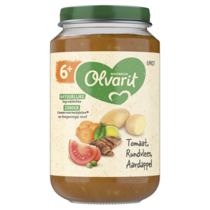 6m07 Olvarit Tomaat Rund Aardappel - 200 gram