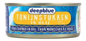 Deep Blue Tonijnstukken Z. Olie - 145 gram