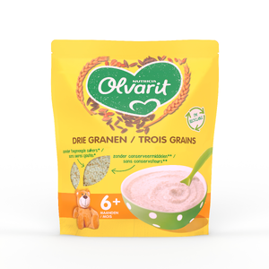 Olvarit 6m+ Pap Drie Granen - 200 gram