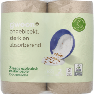 G'woon Keukenpapier Ecologisch - 2 stuks