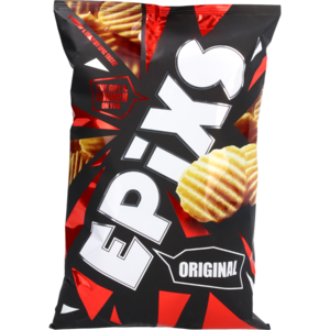 Epixs Ribbelchips Naturel - 185 gram