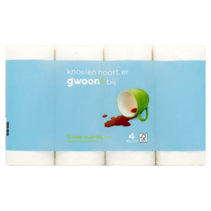 G'woon Keukenpapier 2 Laags - 4 stuks