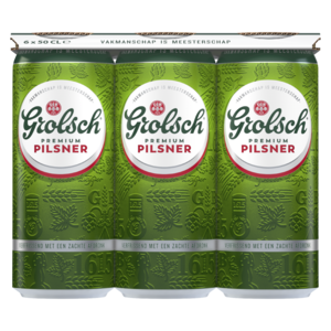 Grolsch Pils 6x500ml Blik - 3000 ml